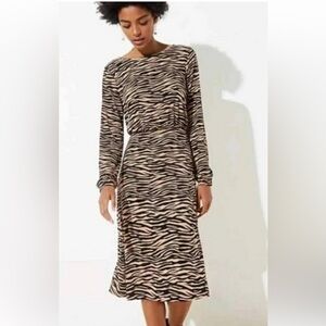 LOFT animal print dress